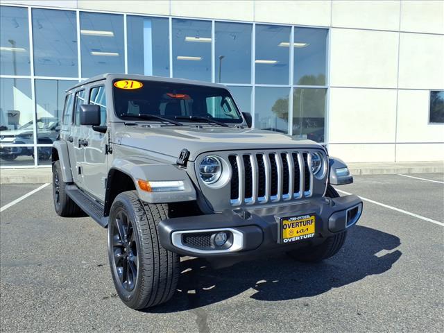 used 2021 Jeep Wrangler Unlimited 4xe car, priced at $32,633