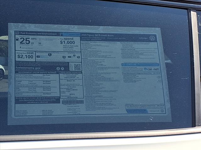 new 2025 Volkswagen Tiguan car, priced at $40,104