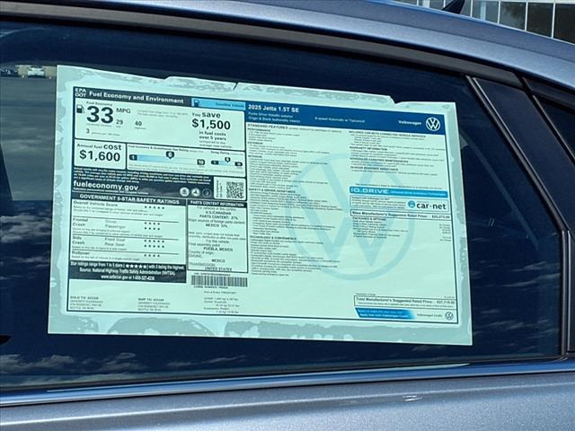 new 2025 Volkswagen Jetta car, priced at $27,719