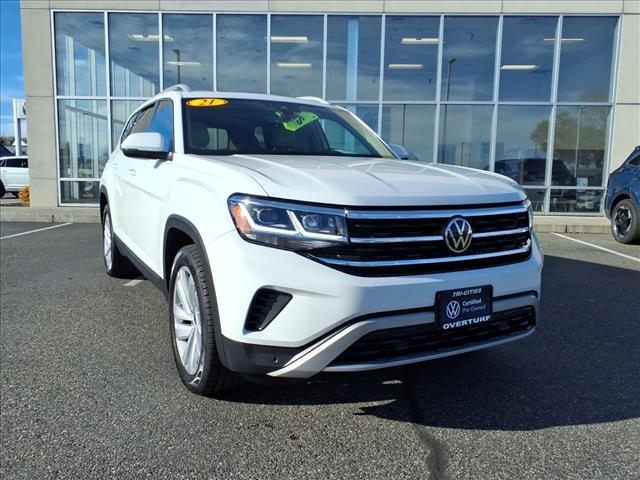 used 2021 Volkswagen Atlas car, priced at $26,688