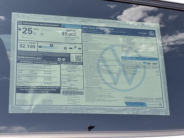new 2025 Volkswagen Tiguan car, priced at $39,241
