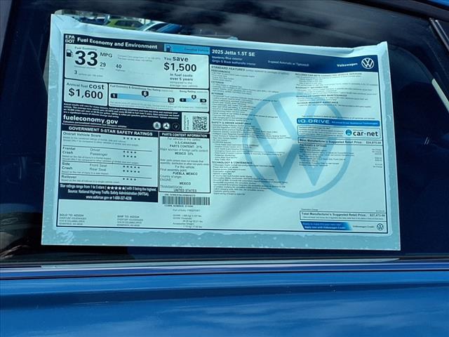 new 2025 Volkswagen Jetta car, priced at $27,473