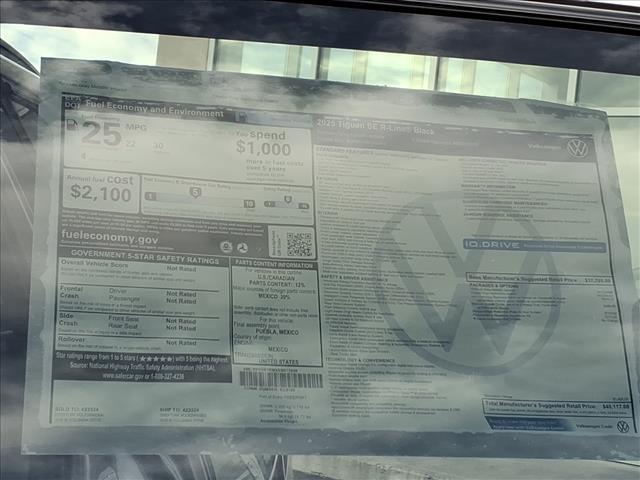 new 2025 Volkswagen Tiguan car, priced at $40,117