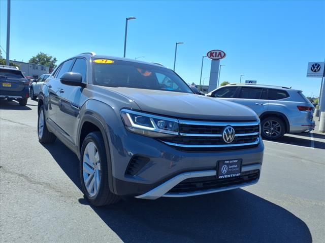used 2021 Volkswagen Atlas Cross Sport car, priced at $29,893