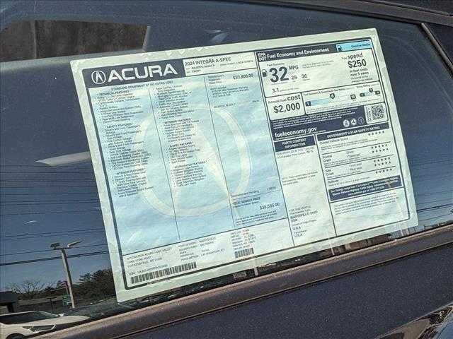 new 2024 Acura Integra car, priced at $34,253