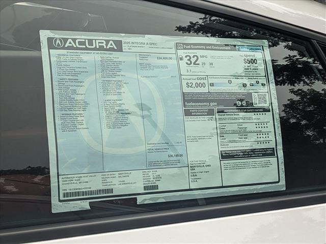 new 2025 Acura Integra car, priced at $36,195