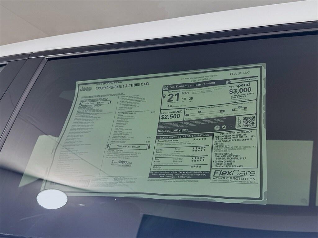 new 2025 Jeep Grand Cherokee L car, priced at $42,741