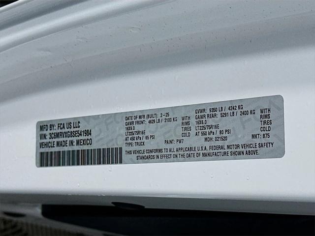 new 2025 Ram ProMaster 3500 car, priced at $47,754