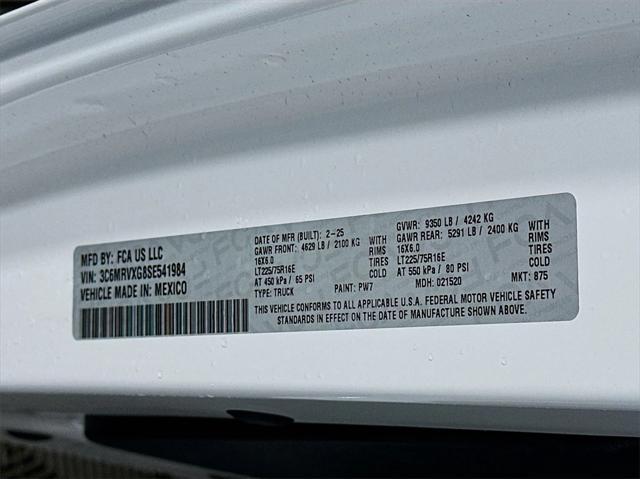 new 2025 Ram ProMaster 3500 car, priced at $48,862