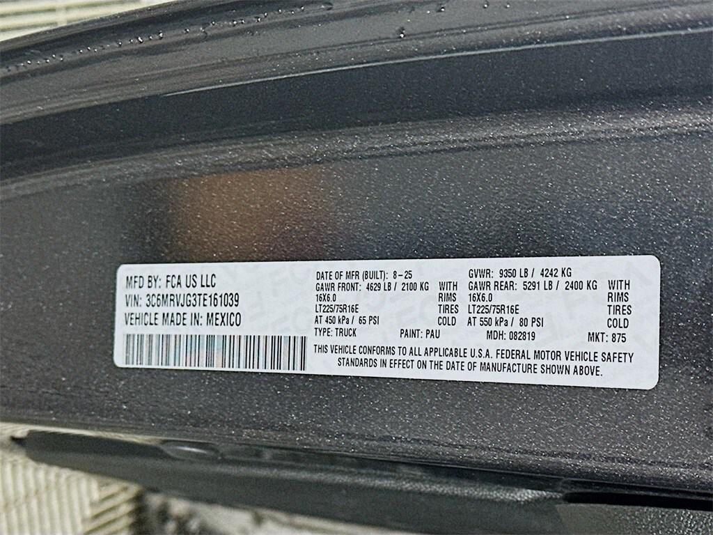new 2026 Ram ProMaster 3500 car, priced at $61,595