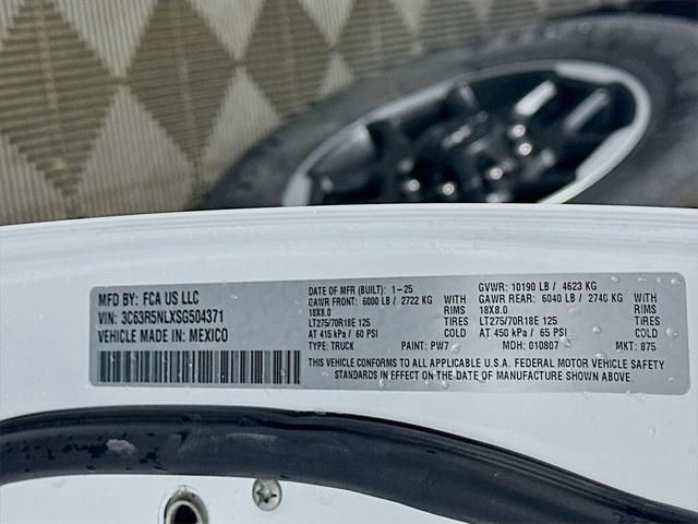 new 2025 Ram 2500 car, priced at $76,193