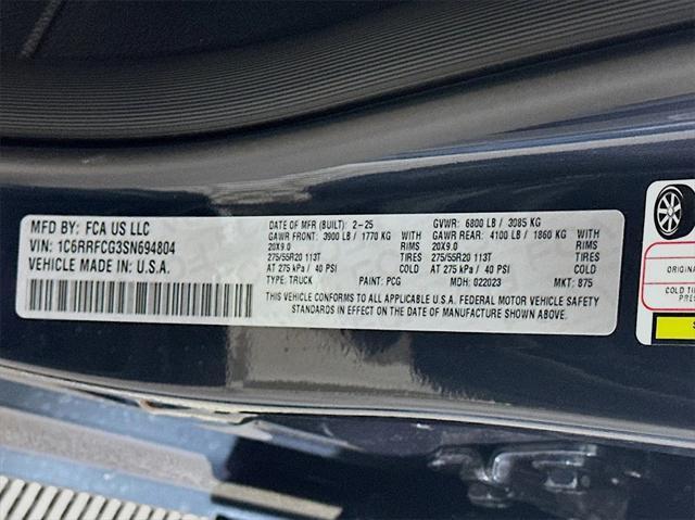 new 2025 Ram 1500 car, priced at $50,010