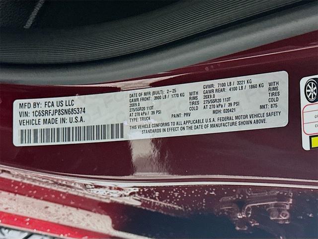 new 2025 Ram 1500 car, priced at $58,055