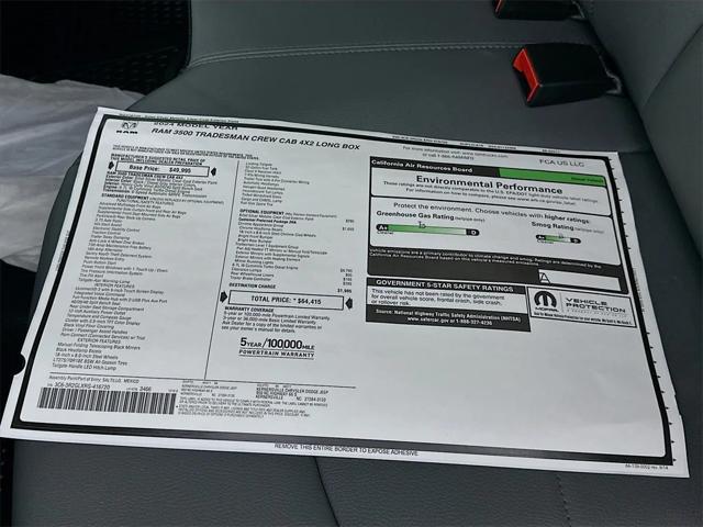 new 2024 Ram 3500 car, priced at $64,415