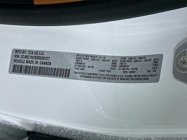 new 2025 Chrysler Pacifica car, priced at $52,996