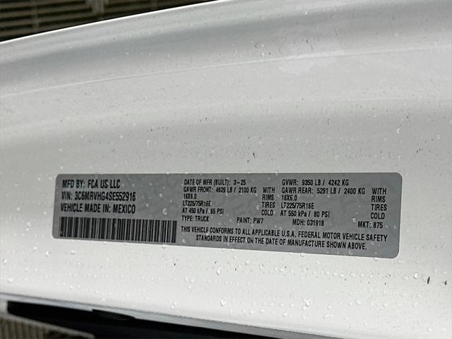 new 2025 Ram ProMaster 3500 car, priced at $54,016