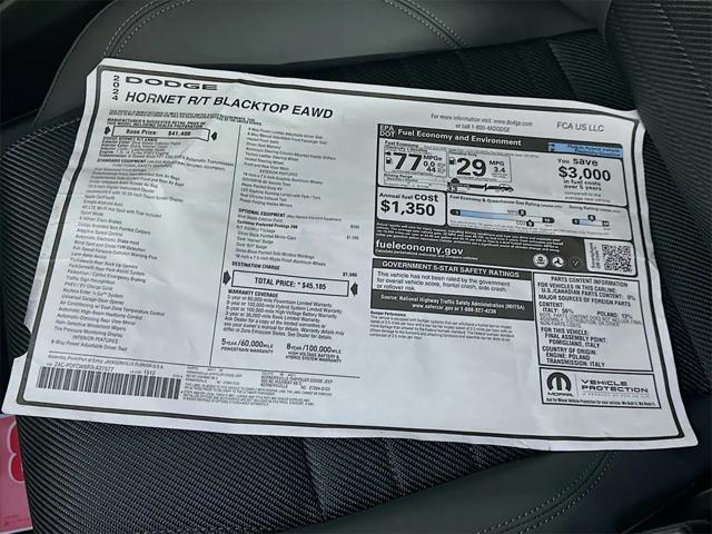 new 2024 Dodge Hornet car, priced at $34,434
