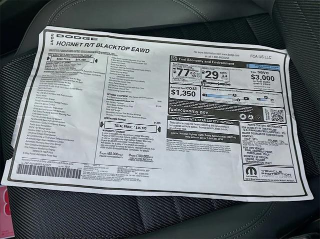 new 2024 Dodge Hornet car, priced at $34,459