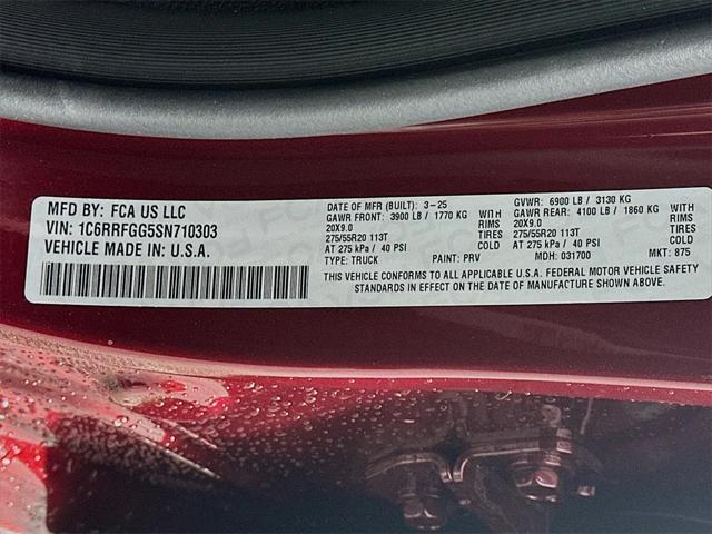 new 2025 Ram 1500 car, priced at $44,791