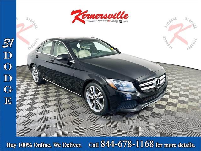 used 2018 Mercedes-Benz C-Class car, priced at $17,285