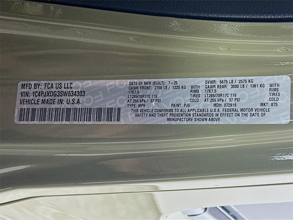 new 2025 Jeep Wrangler car, priced at $65,870