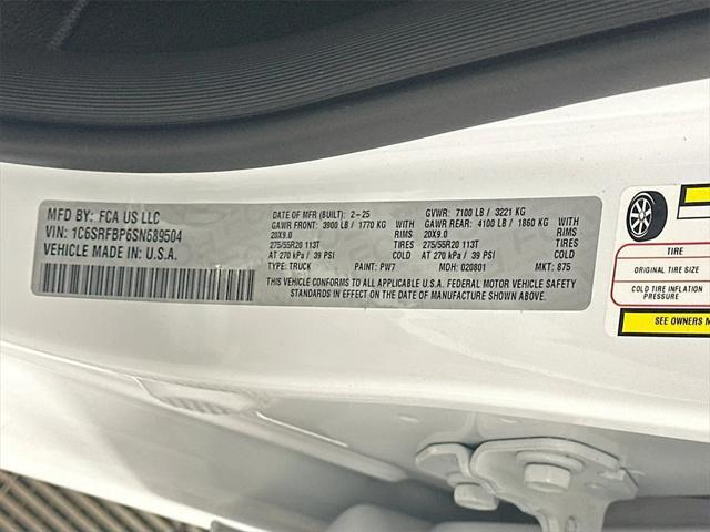 new 2025 Ram 1500 car, priced at $48,607