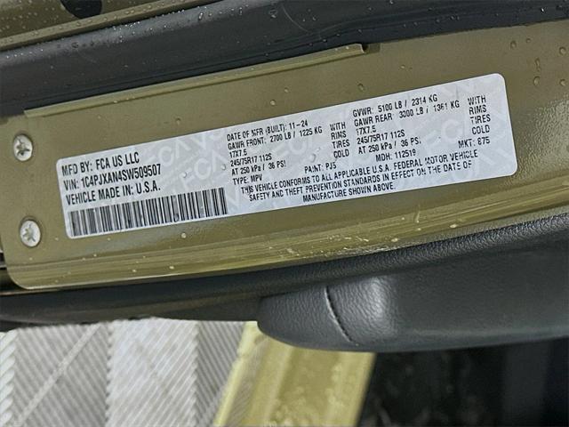 new 2025 Jeep Wrangler car, priced at $40,365