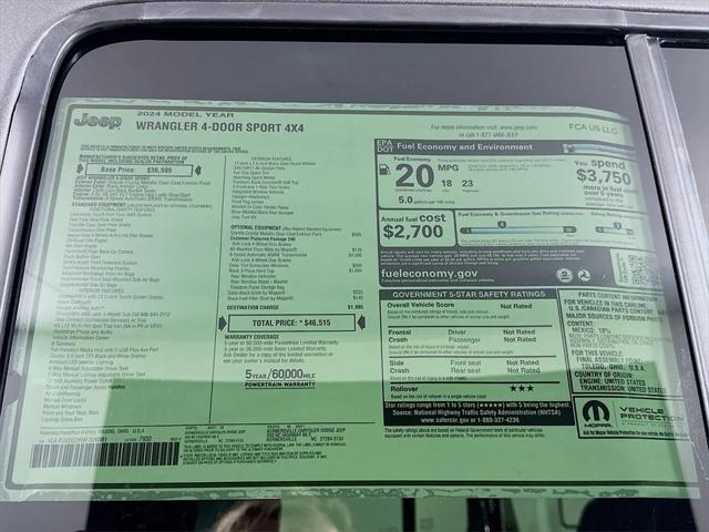 new 2024 Jeep Wrangler car, priced at $36,690
