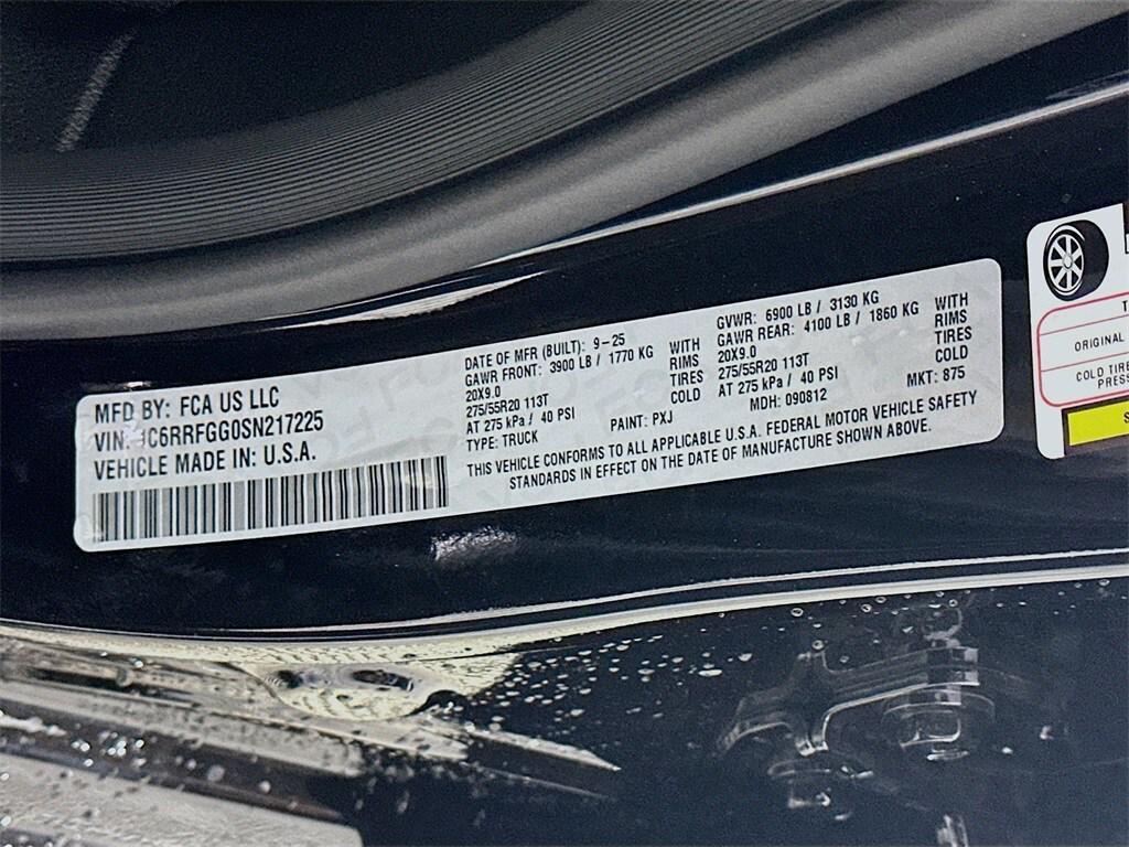 new 2025 Ram 1500 car, priced at $45,590