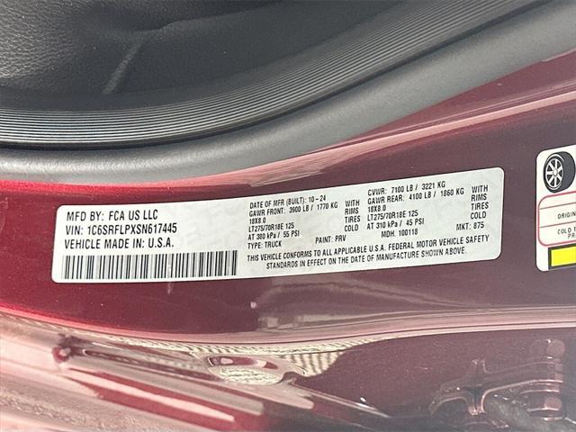 new 2025 Ram 1500 car, priced at $60,687