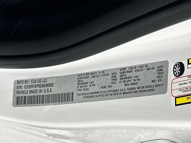 new 2025 Ram 1500 car, priced at $76,526
