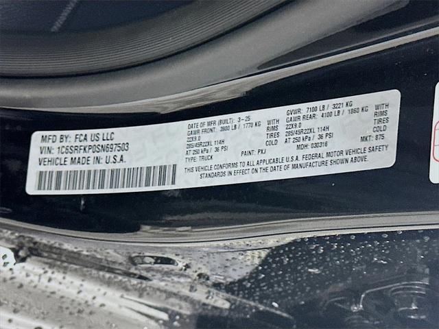 new 2025 Ram 1500 car, priced at $75,481