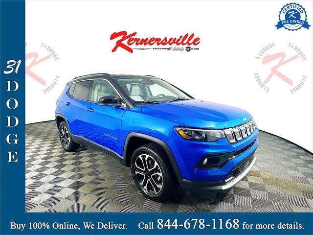 used 2022 Jeep Compass car, priced at $21,835