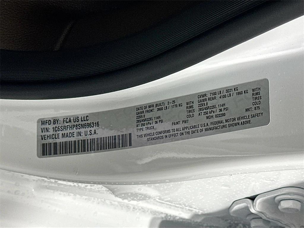 new 2025 Ram 1500 car, priced at $67,502