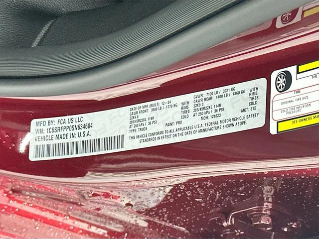 new 2025 Ram 1500 car, priced at $72,938