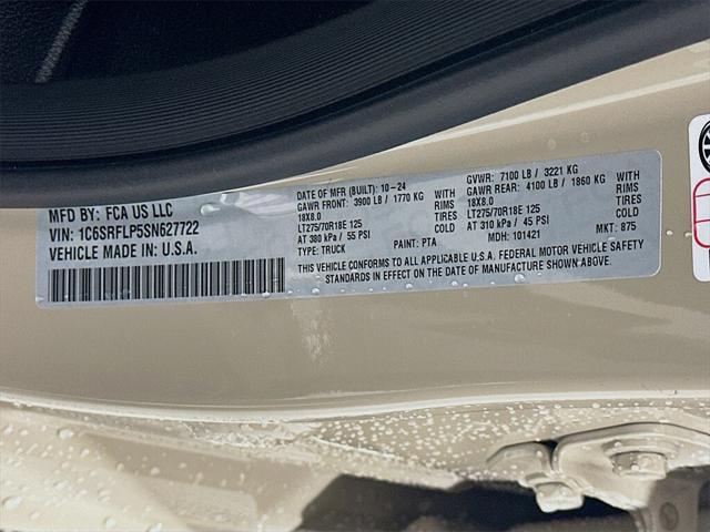 new 2025 Ram 1500 car, priced at $60,839