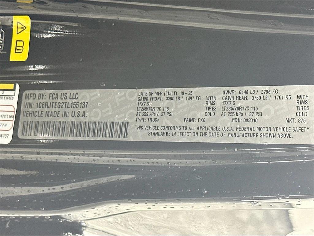 new 2026 Jeep Gladiator car, priced at $67,075