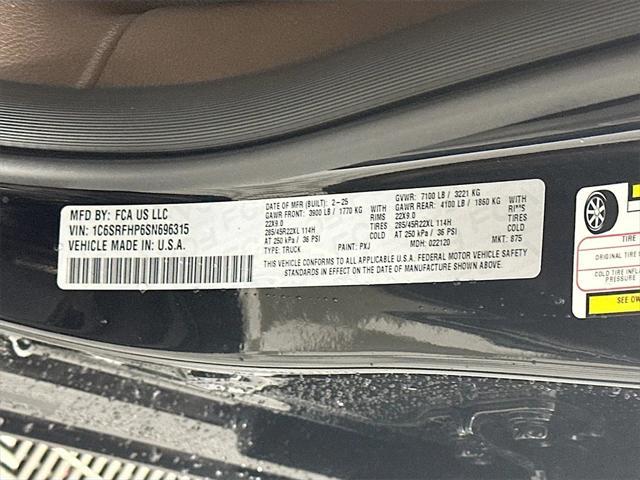 new 2025 Ram 1500 car, priced at $67,269