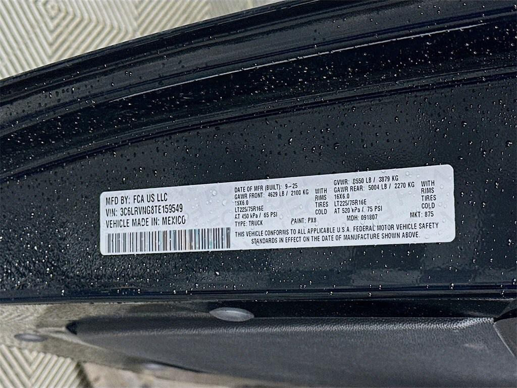 new 2026 Ram ProMaster 1500 car, priced at $38,341