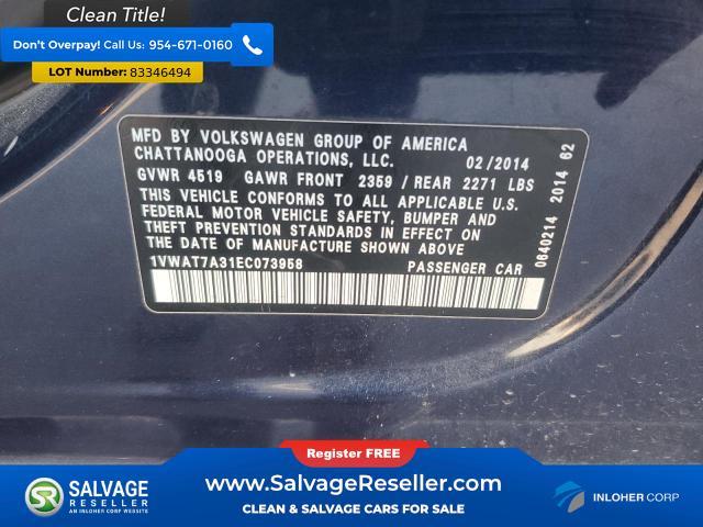 used 2014 Volkswagen Passat car, priced at $1,100