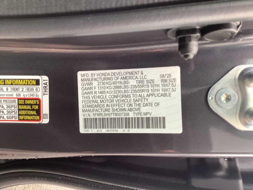 new 2026 Honda Odyssey car, priced at $53,190