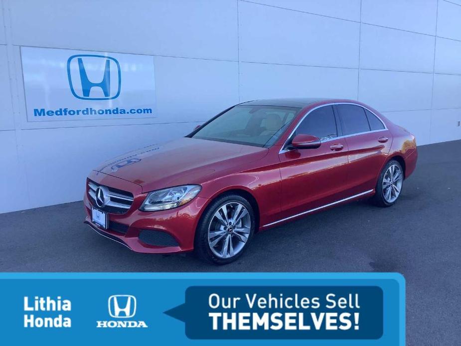 used 2018 Mercedes-Benz C-Class car, priced at $26,679