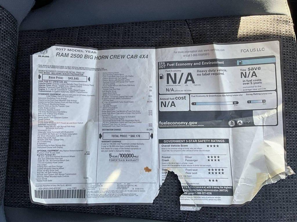 used 2017 Ram 2500 car, priced at $31,975