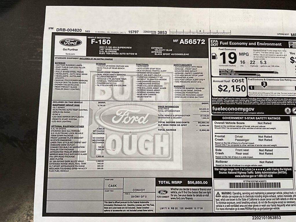 used 2021 Ford F-150 car, priced at $32,975