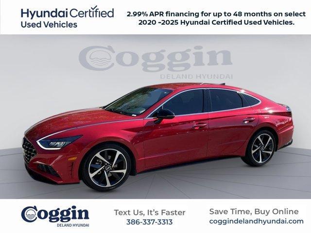 used 2021 Hyundai Sonata car, priced at $19,206