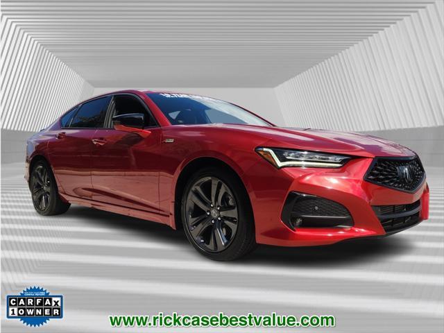 used 2022 Acura TLX car, priced at $32,990