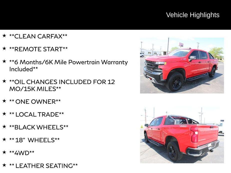 used 2019 Chevrolet Silverado 1500 car, priced at $31,594