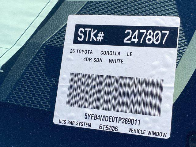 new 2026 Toyota Corolla car, priced at $24,508