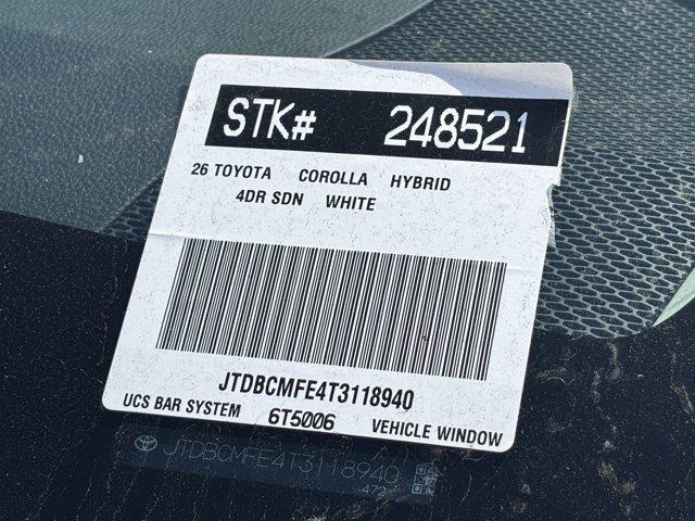 new 2026 Toyota Corolla Hybrid car, priced at $26,563