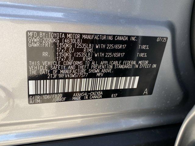 new 2025 Toyota RAV4 car, priced at $32,849